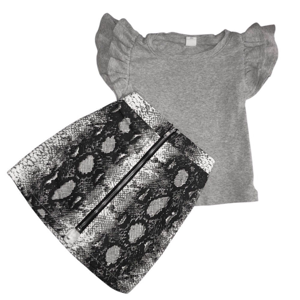 👶 Baby GAP Gray and Black Toddler Outfit Sz 2T